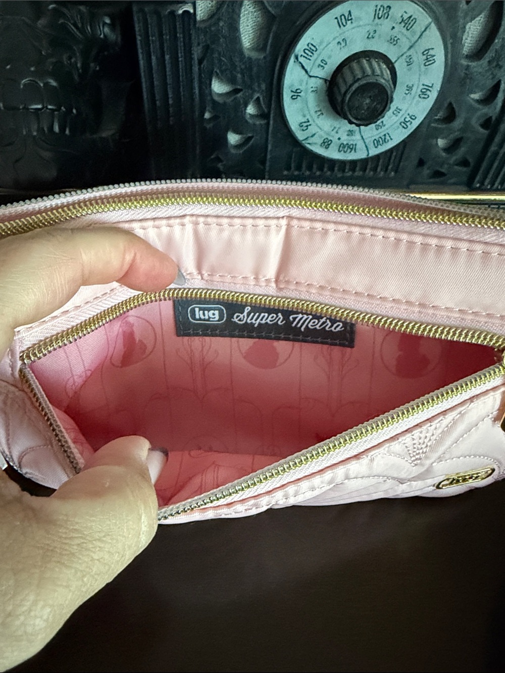 lug Bubblegum Pink Heart Pouch & Super Metro Wicked Bubblegum - Picture 8 of 12